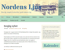 Tablet Screenshot of nordensljus.se